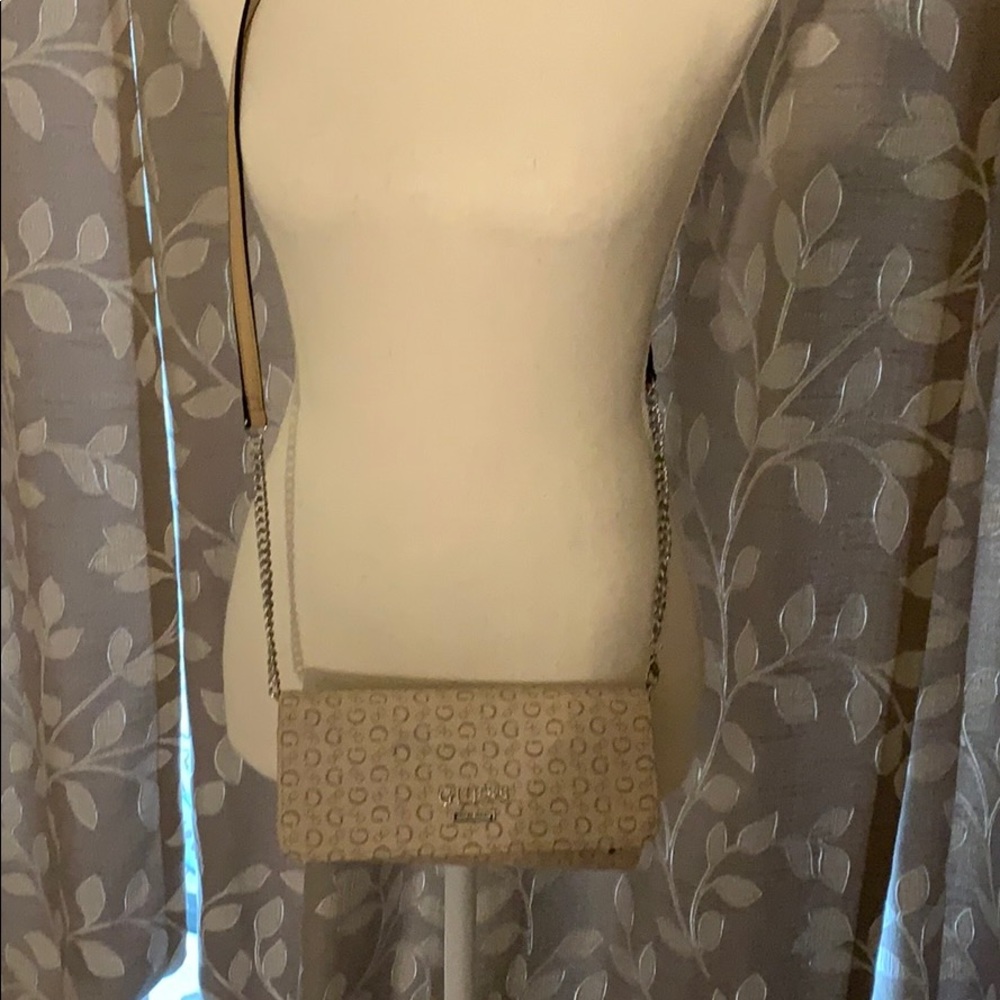 Super cute khaki guess wallet purse